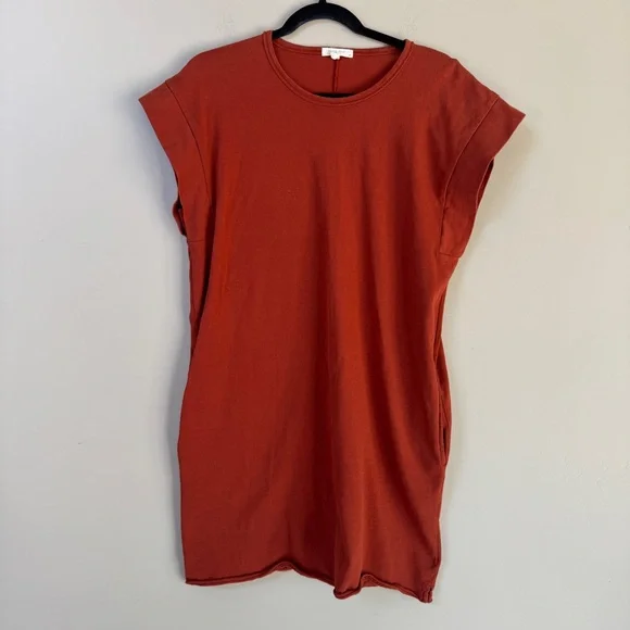 Rag & Bone Ryder Muscle Mini Dress in Paprika organic cotton size Small - Picture 9 of 15